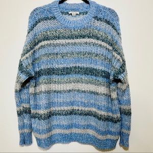 AE Striped Oversized Slouchy Sweater